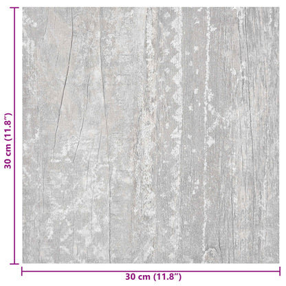 Zelfklevende Vloerplanken 30,5 x 30,5 cm 20 pcs PVC Grijs