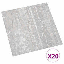 Zelfklevende Vloerplanken 30,5 x 30,5 cm 20 pcs PVC Grijs