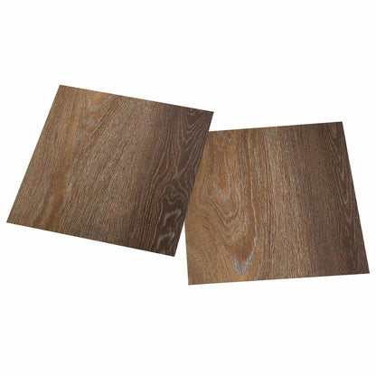 Zelfklevende Vloerplanken 30,5 x 30,5 cm 20 pcs PVC Bruin