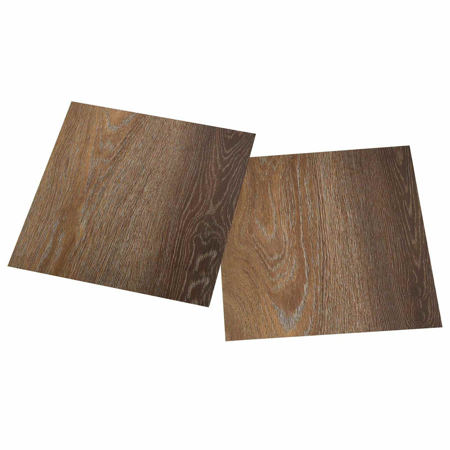 Zelfklevende Vloerplanken 30,5 x 30,5 cm 20 pcs PVC Bruin
