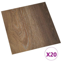 Zelfklevende Vloerplanken 30,5 x 30,5 cm 20 pcs PVC Bruin