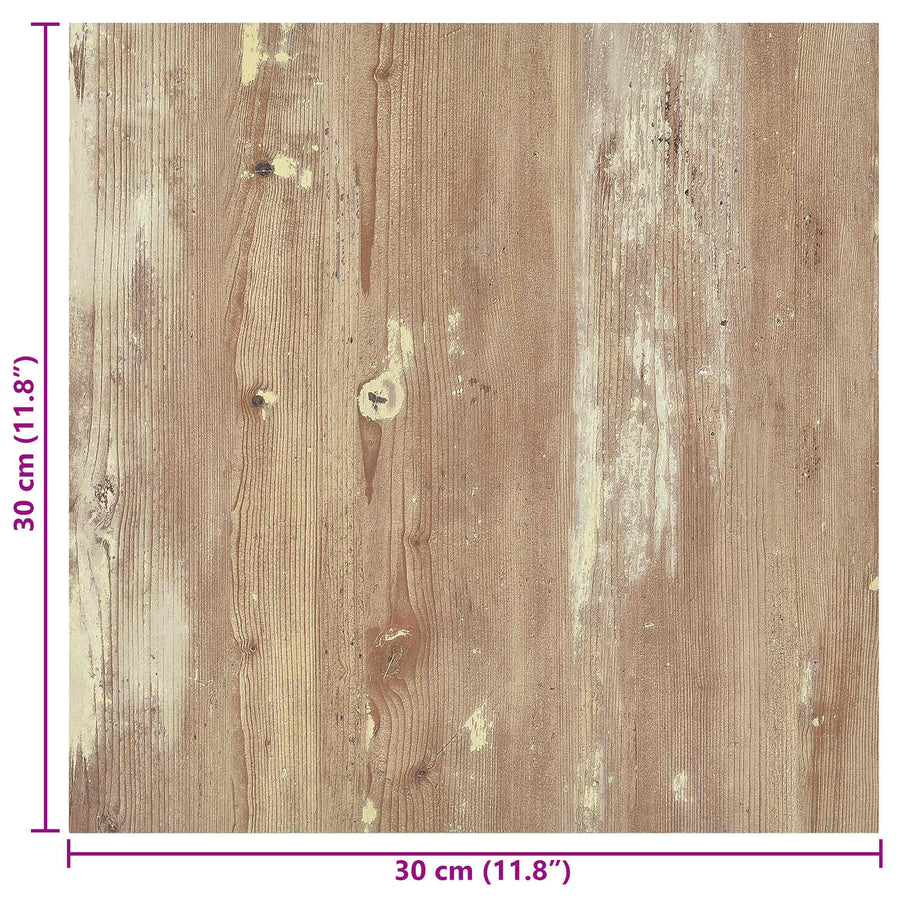 Zelfklevende Vloerplanken 30,5 x 30,5 cm 20 pcs PVC