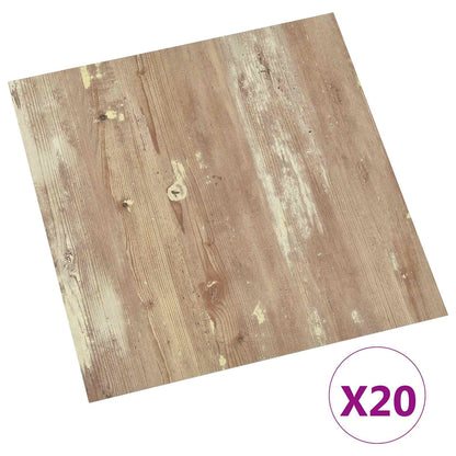 Zelfklevende Vloerplanken 30,5 x 30,5 cm 20 pcs PVC
