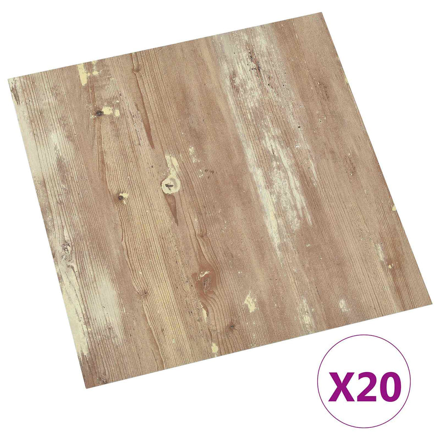 Zelfklevende Vloerplanken 30,5 x 30,5 cm 20 pcs PVC