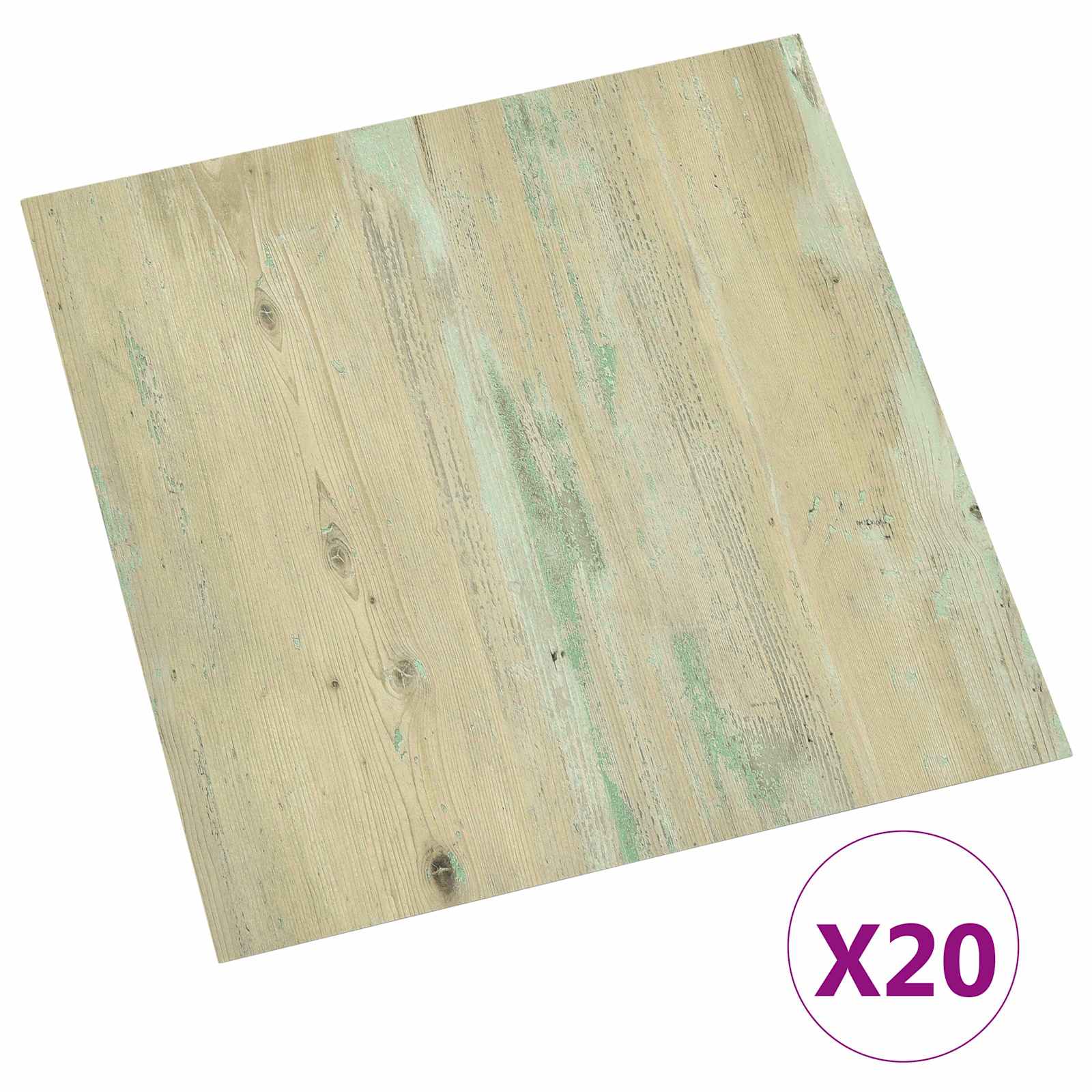 Zelfklevende Vloerplanken 30,5 x 30,5 cm 20 pcs PVC Licht Bruin