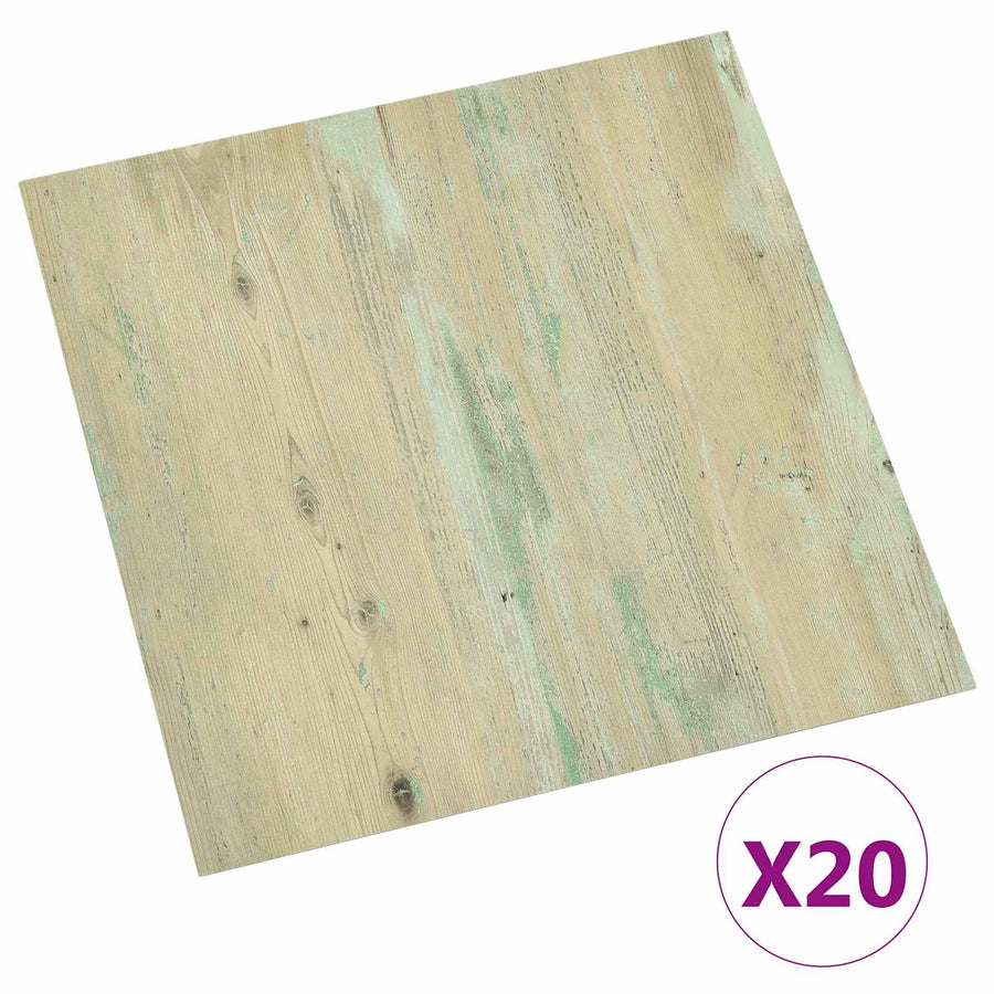 Zelfklevende Vloerplanken 30,5 x 30,5 cm 20 pcs PVC Licht Bruin