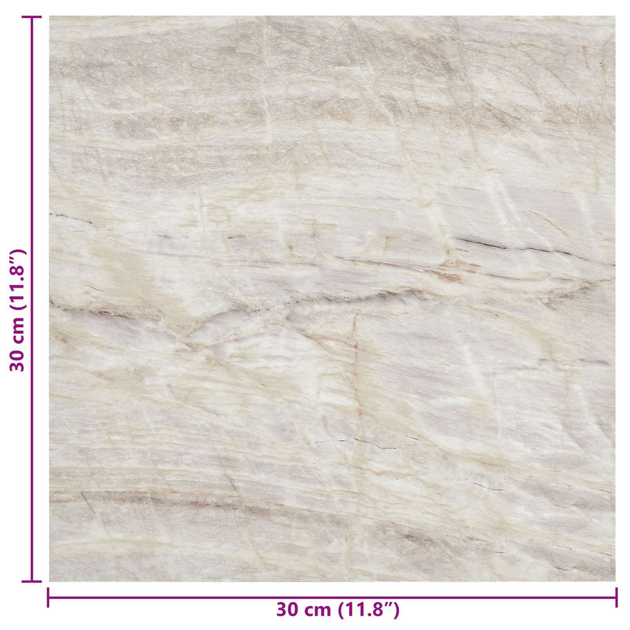 Zelfklevende Vloerplanken 30,5 x 30,5 cm 20 pcs PVC Beige