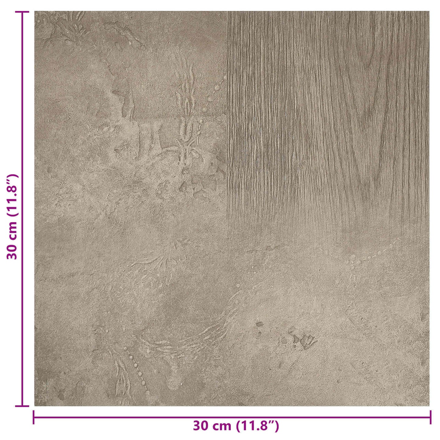 Zelfklevende Vloerplanken 30,5 x 30,5 cm 20 pcs PVC