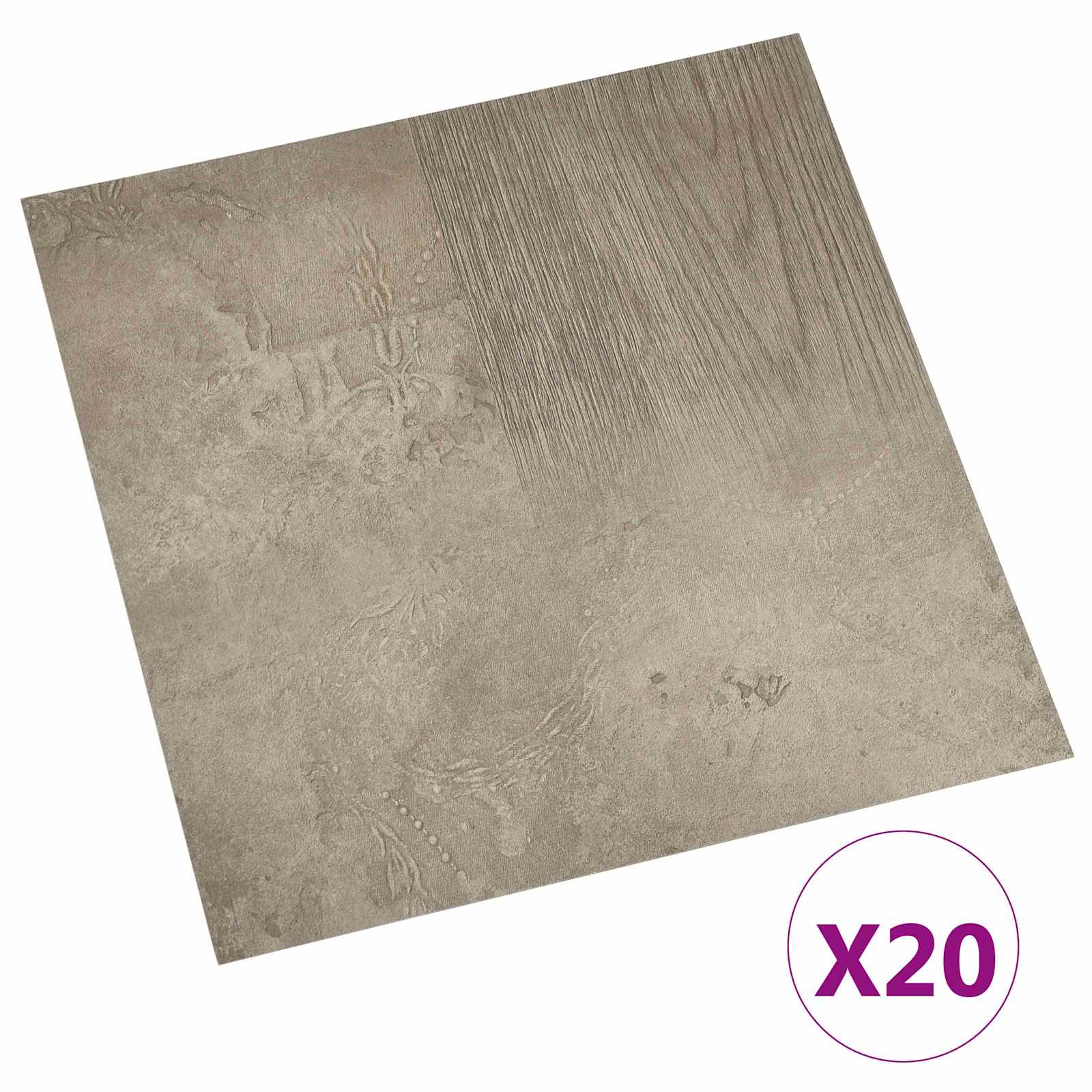 Zelfklevende Vloerplanken 30,5 x 30,5 cm 20 pcs PVC