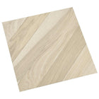 Zelfklevende vloerplanken PVC 30,5x30,5 cm 20 stuks beige gestreept
