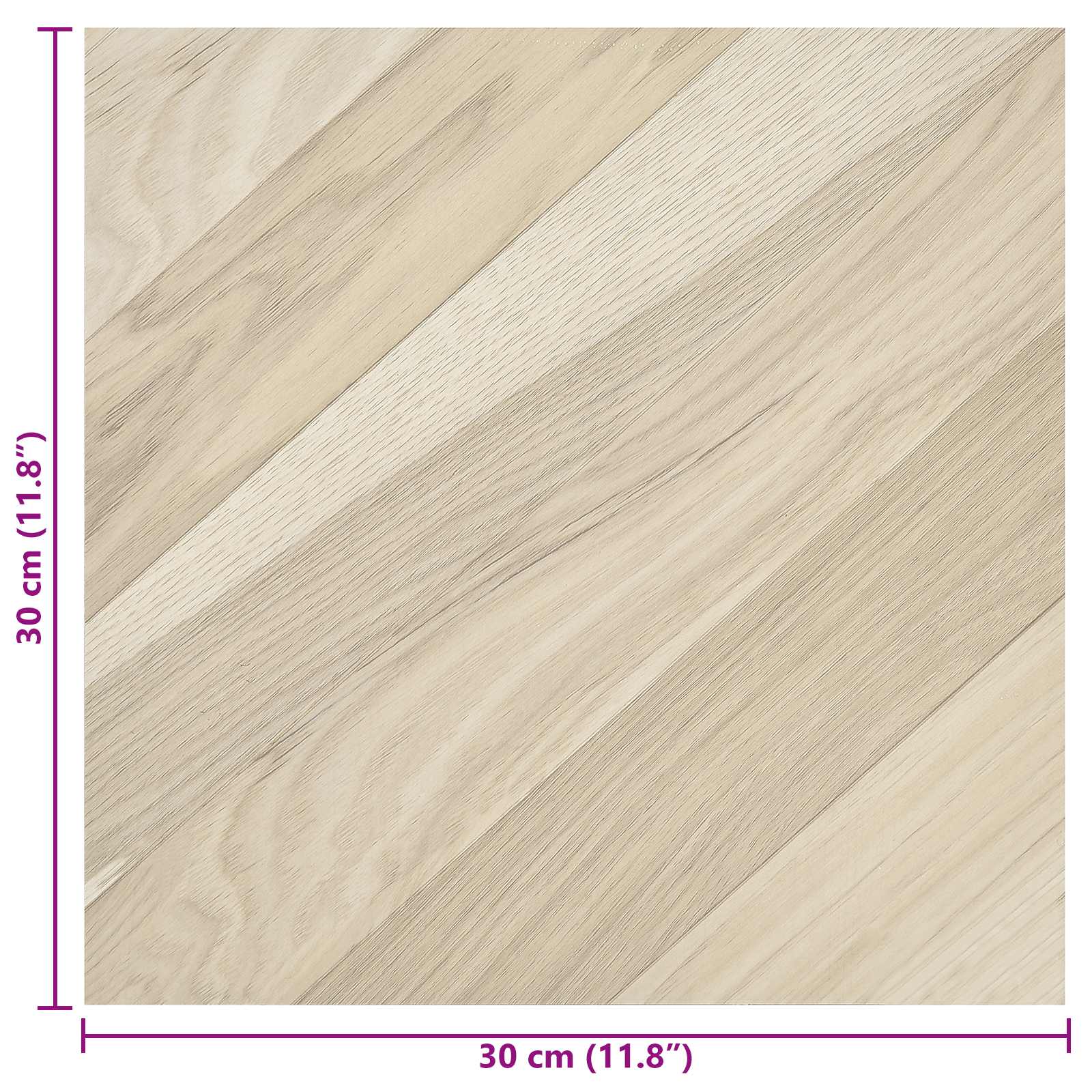 Zelfklevende Vloerplanken 30,5 x 30,5 cm 20 pcs PVC