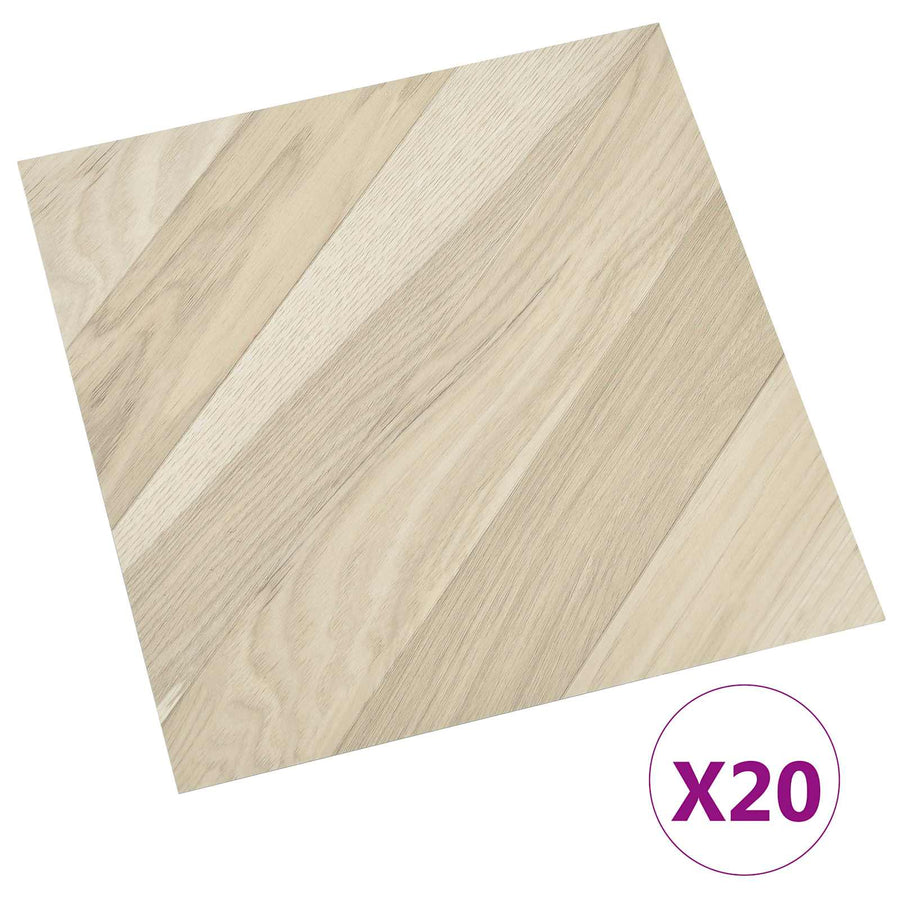 Zelfklevende Vloerplanken 30,5 x 30,5 cm 20 pcs PVC