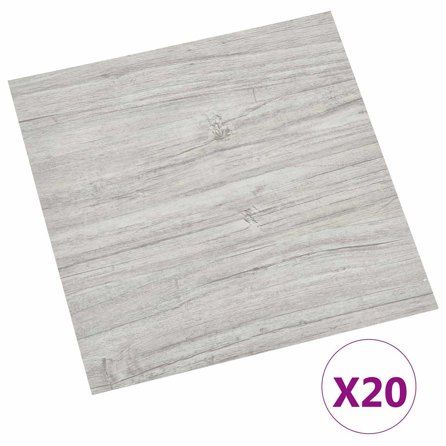 Zelfklevende Vloerplanken 30,5 x 30,5 cm 20 pcs PVC