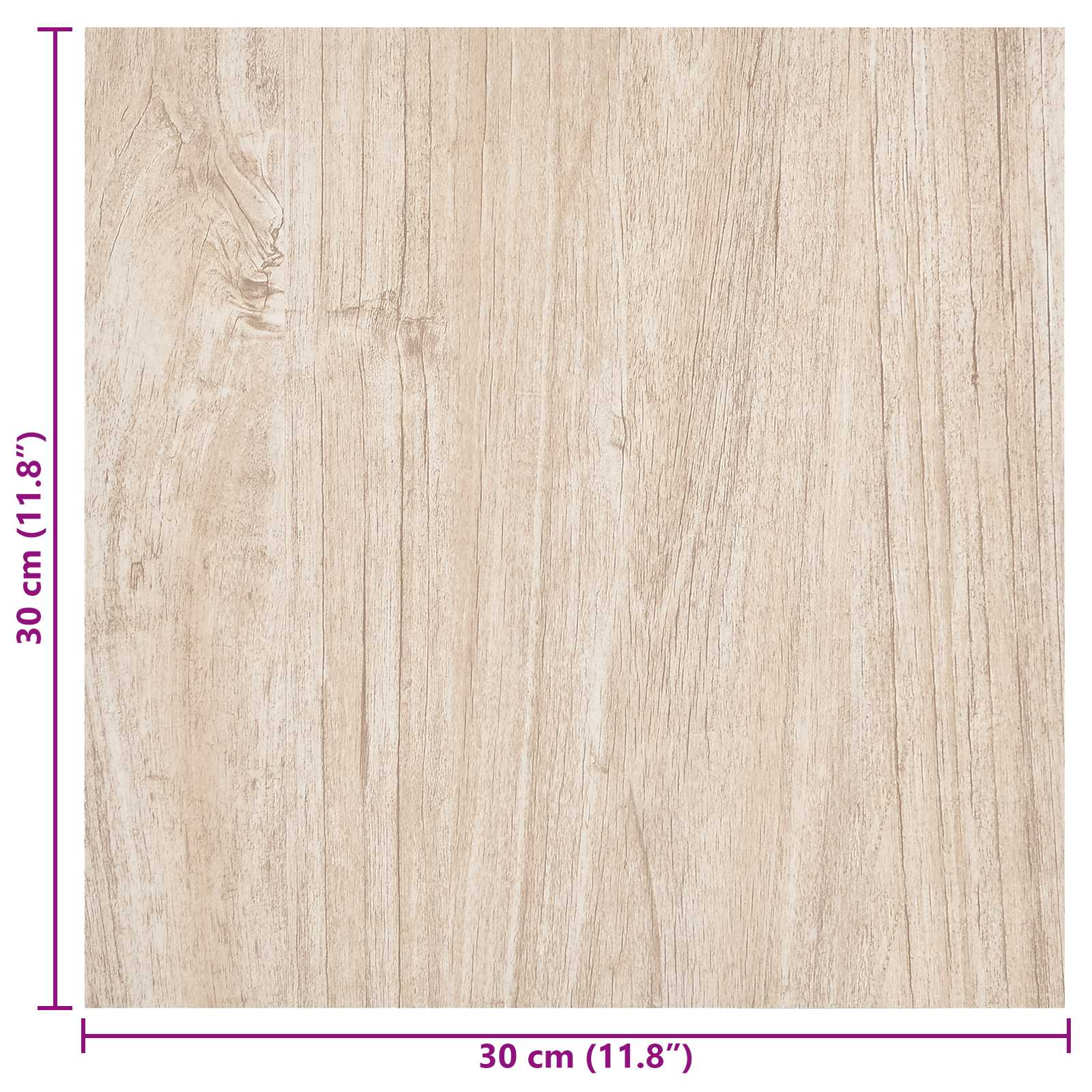 Zelfklevende Vloerplanken 30,5 x 30,5 cm 20 pcs PVC