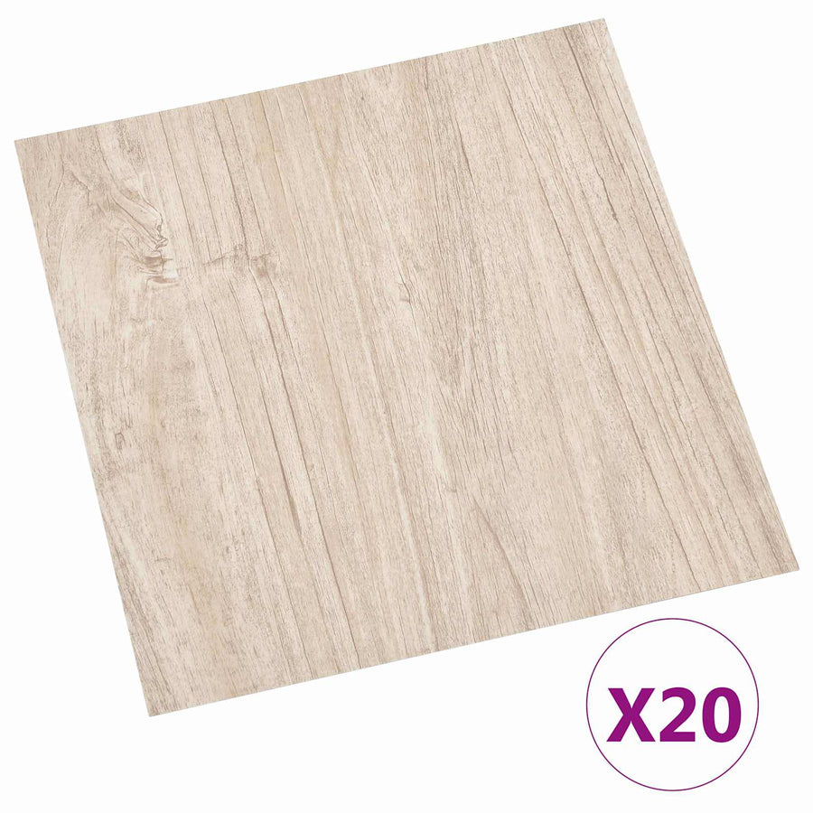Zelfklevende Vloerplanken 30,5 x 30,5 cm 20 pcs PVC