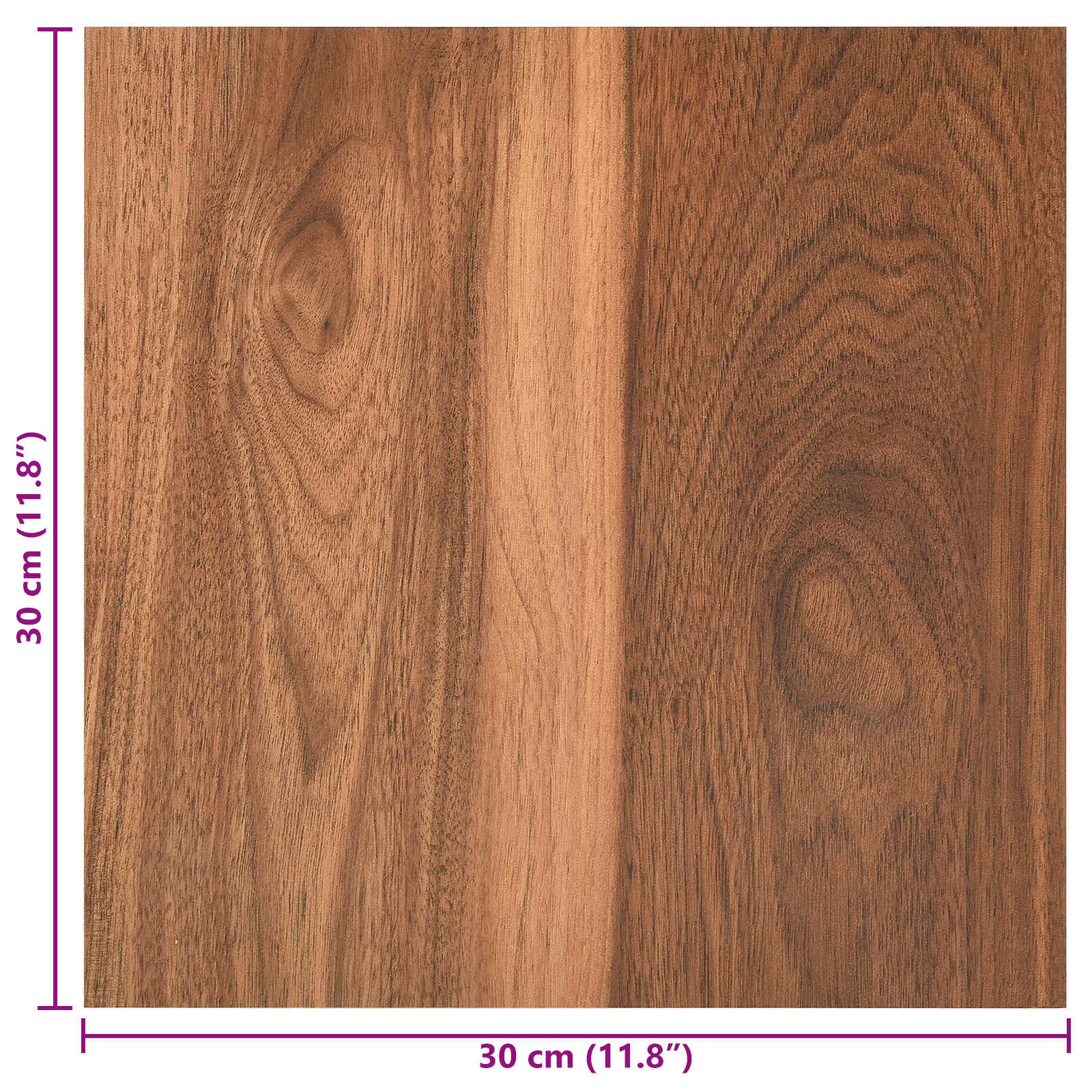 Zelfklevende Vloerplanken 30,5 x 30,5 cm 20 pcs PVC Houtkleur