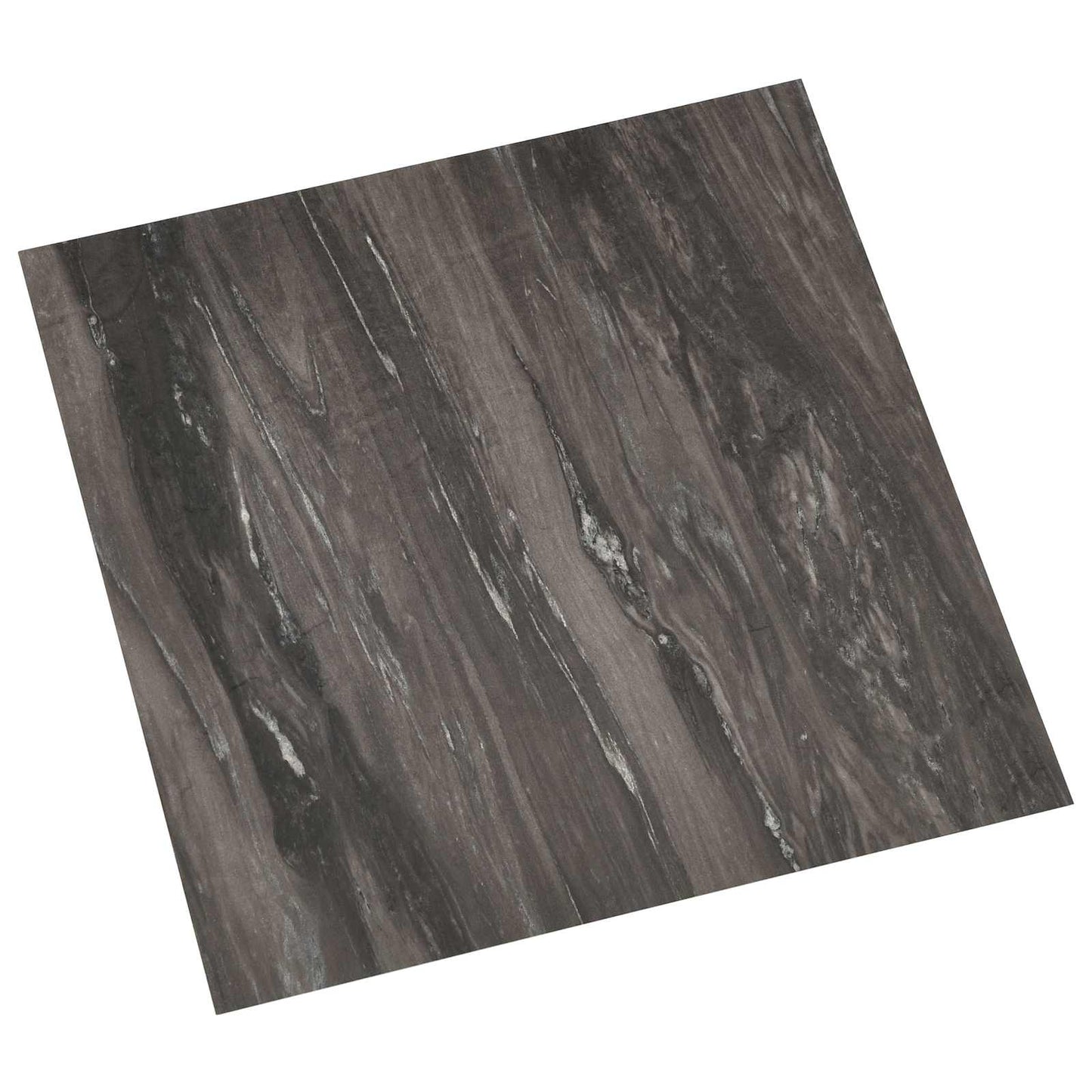 Zelfklevende Vloerplanken 30,5 x 30,5 cm 20 pcs PVC Donkergrijs