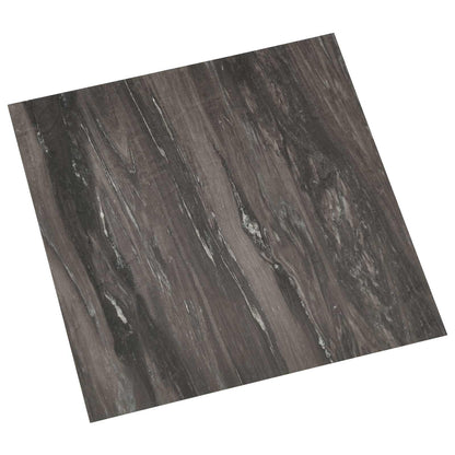 Zelfklevende Vloerplanken 30,5 x 30,5 cm 20 pcs PVC Donkergrijs