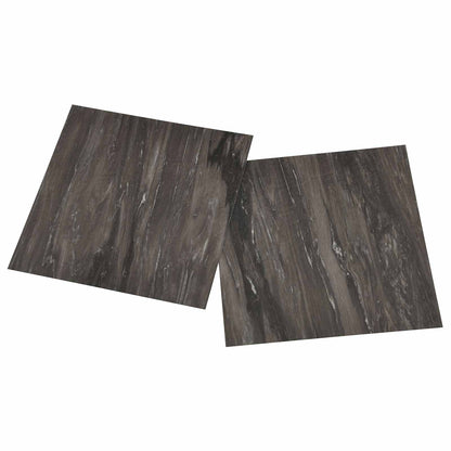 Zelfklevende Vloerplanken 30,5 x 30,5 cm 20 pcs PVC Donkergrijs