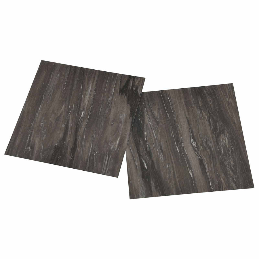Zelfklevende Vloerplanken 30,5 x 30,5 cm 20 pcs PVC Donkergrijs