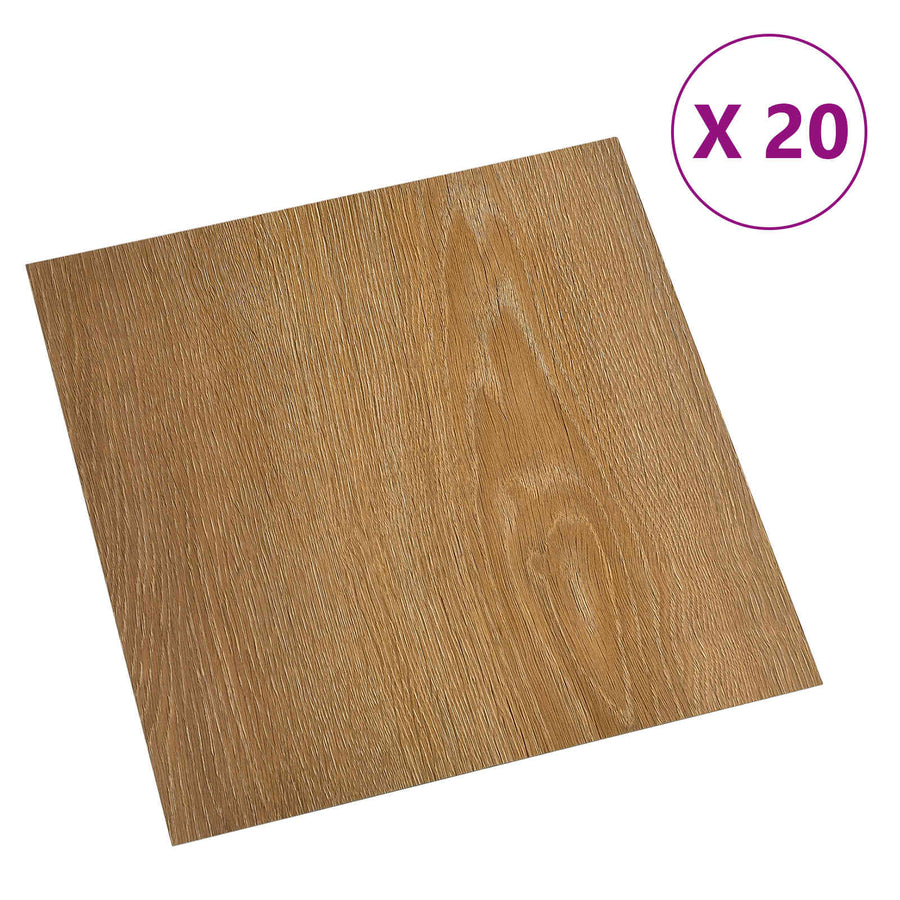Zelfklevende Vloerplanken 30,5 x 30,5 cm 20 pcs PVC Hout