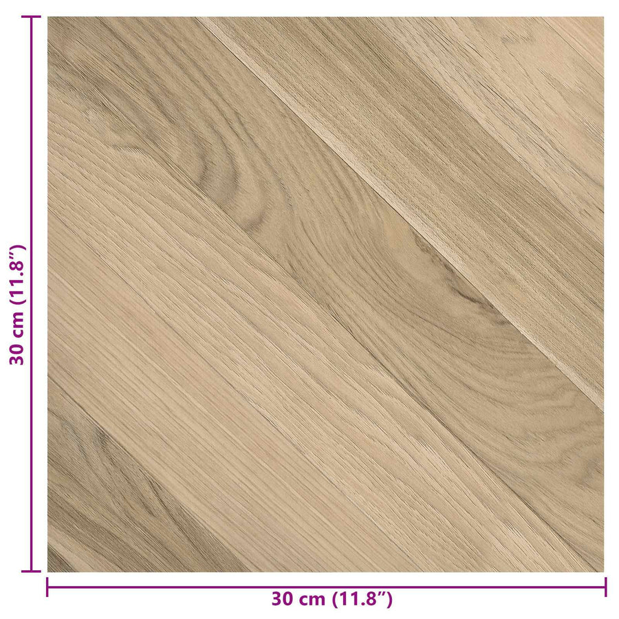 Zelfklevende Vloerplanken 30,5 x 30,5 cm 20 pcs PVC
