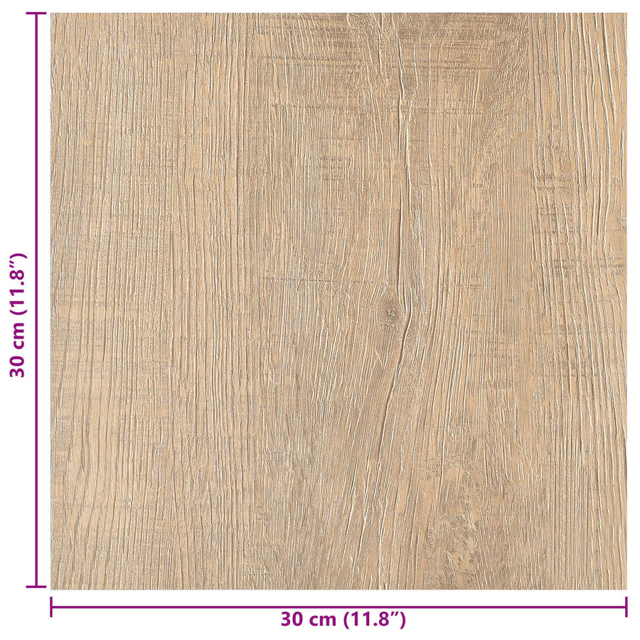 Zelfklevende Vloerplanken 30,5 x 30,5 cm 20 pcs PVC