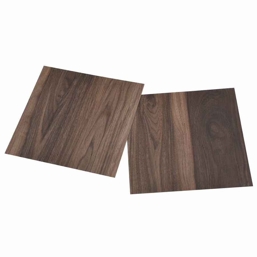 Zelfklevende Vloerplanken 30,5 x 30,5 cm 20 pcs PVC Donkerbruin