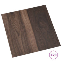 Zelfklevende Vloerplanken 30,5 x 30,5 cm 20 pcs PVC Donkerbruin