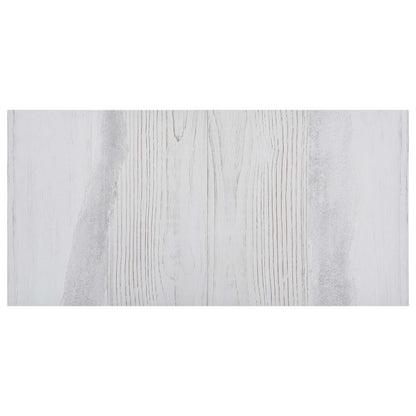 Zelfklevende Vloerplanken 30,5 x 30,5 cm 20 pcs PVC Wit en Hout