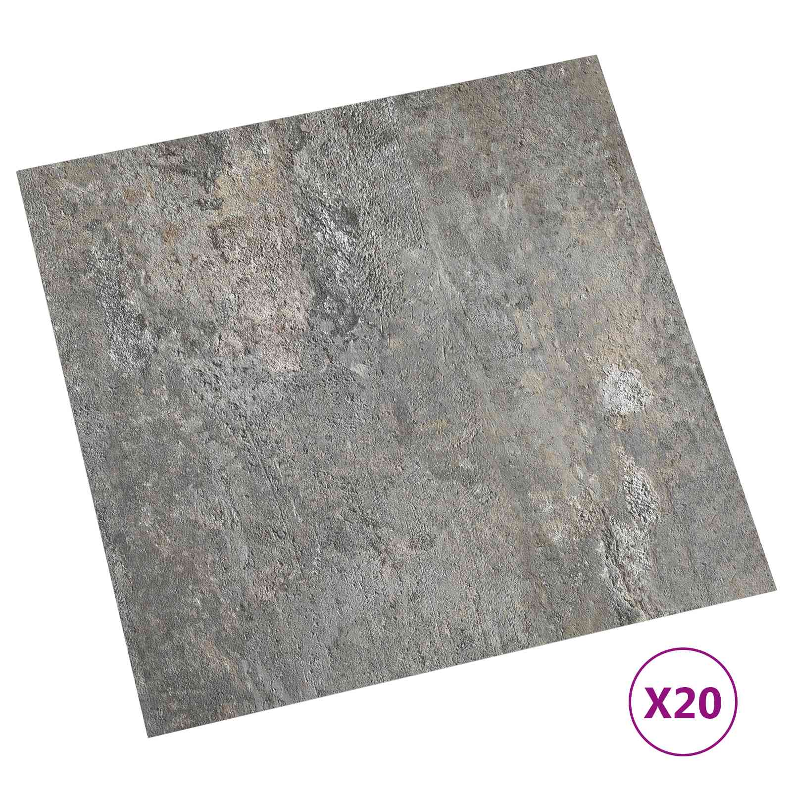 Zelfklevende Vloerplanken 30,5 x 30,5 cm 20 pcs PVC Stenen
