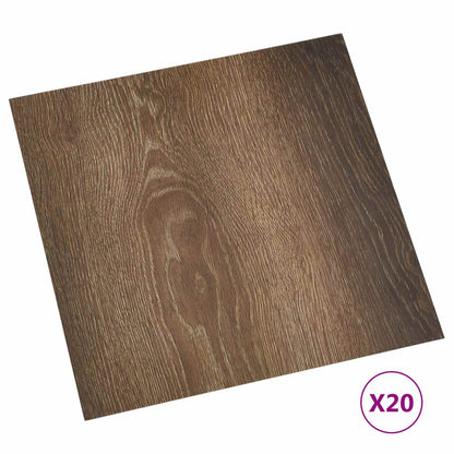 Zelfklevende Vloerplanken 30,5 x 30,5 cm 20 pcs PVC
