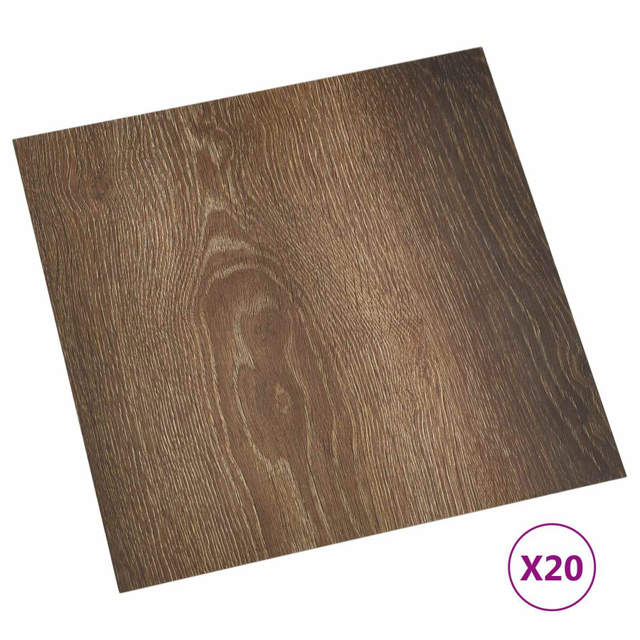 Zelfklevende Vloerplanken 30,5 x 30,5 cm 20 pcs PVC
