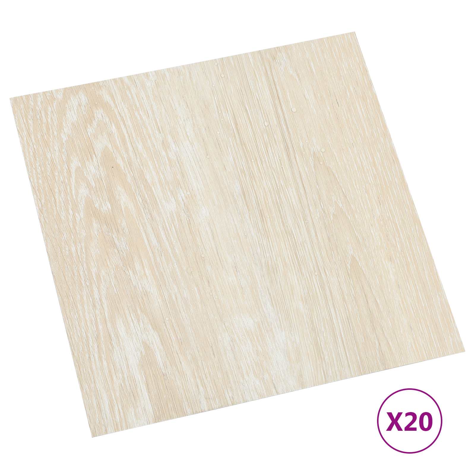 Zelfklevende Vloerplanken 30,5 x 30,5 cm 20 pcs PVC