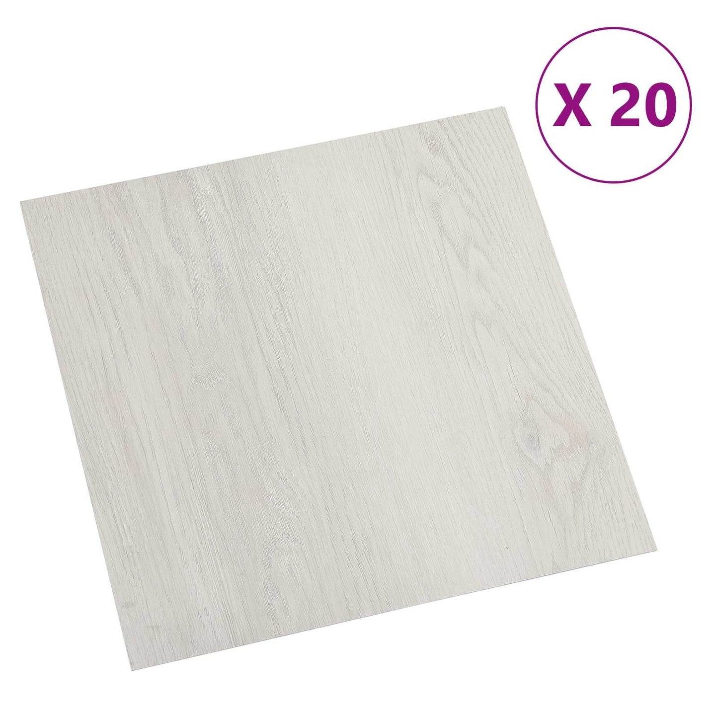 Zelfklevende Vloerplanken 30,5 x 30,5 cm 20 pcs PVC Licht Beige