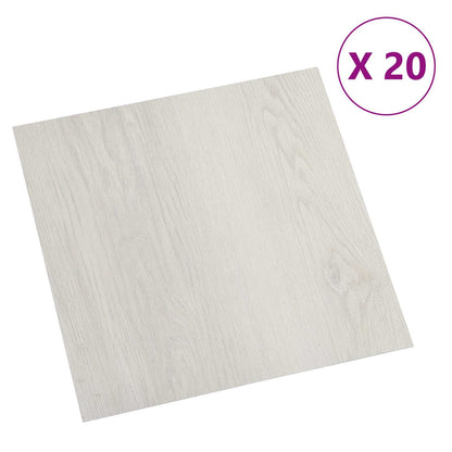 Zelfklevende Vloerplanken 30,5 x 30,5 cm 20 pcs PVC Licht Beige