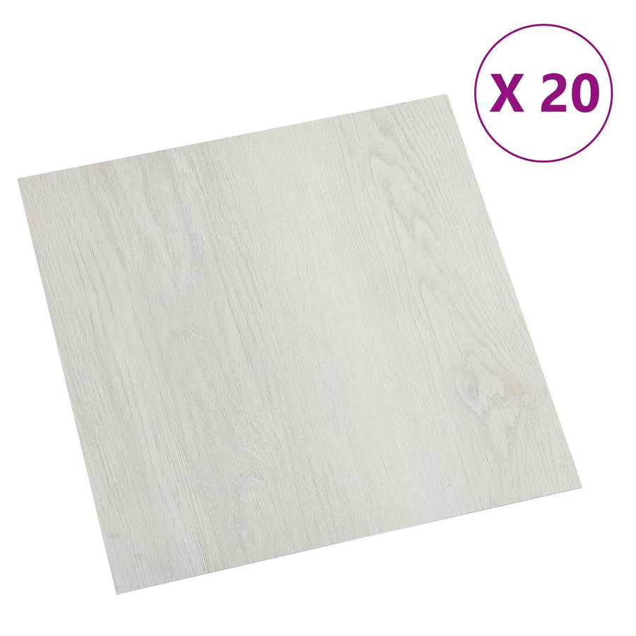 Zelfklevende Vloerplanken 30,5 x 30,5 cm 20 pcs PVC Licht Beige
