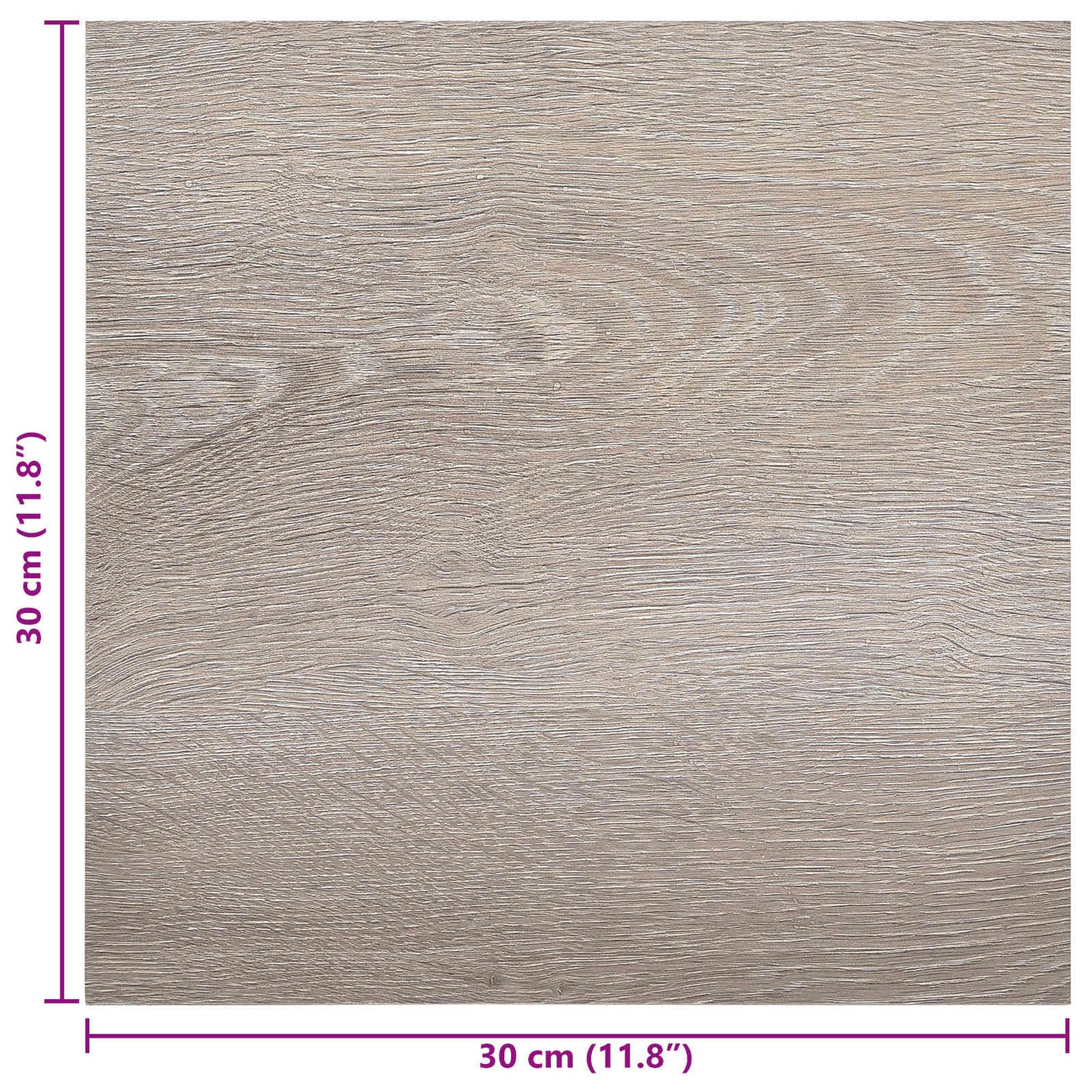 Zelfklevende Vloerplanken 30,5 x 30,5 cm 20 pcs PVC Taupe