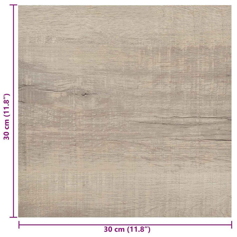 Zelfklevende Vloerplanken 30,5 x 30,5 cm 20 pcs PVC Oud hout