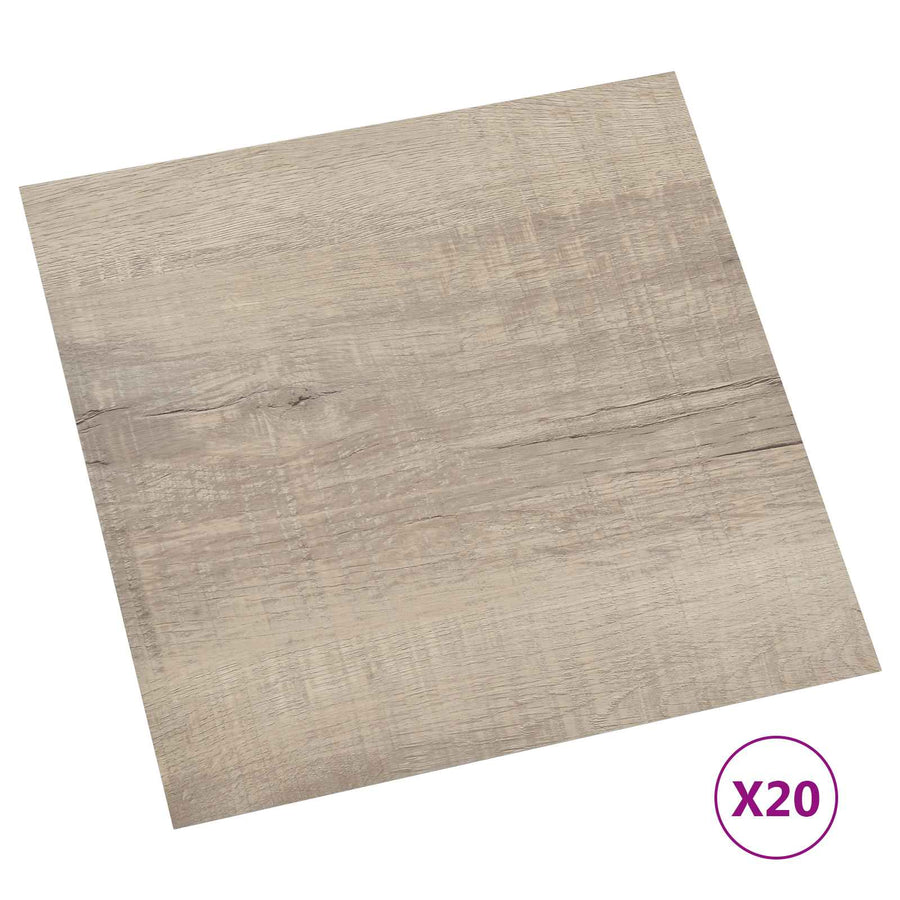 Zelfklevende Vloerplanken 30,5 x 30,5 cm 20 pcs PVC Oud hout