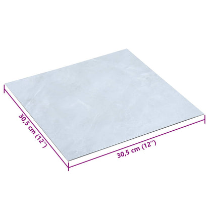Zelfklevende Vloerplanken 30,5 x 30,5 cm 20 pcs PVC Wit Marmer
