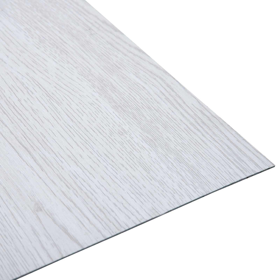 Zelfklevende Vloerplanken 30,5 x 30,5 cm 20 pcs PVC Wit