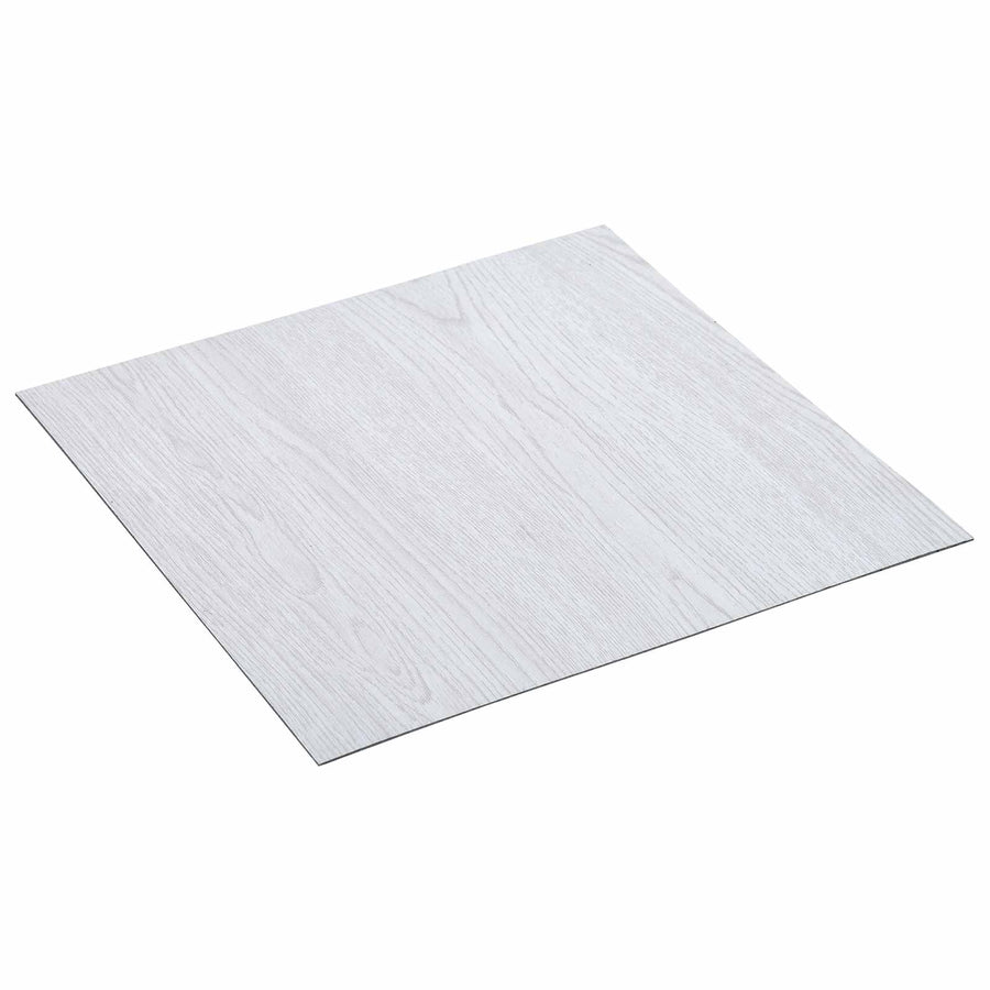 Zelfklevende Vloerplanken 30,5 x 30,5 cm 20 pcs PVC Wit