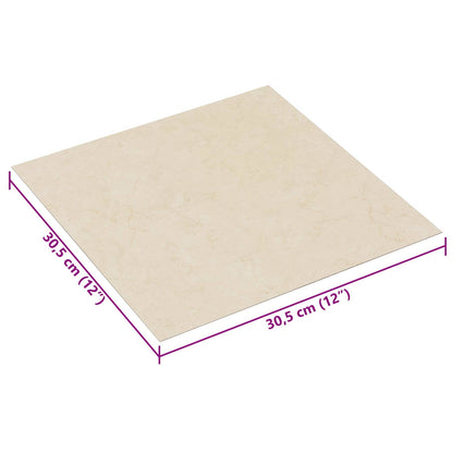 Zelfklevende Vloerplanken 30,5 x 30,5 cm 20 pcs PVC Lichtgeel