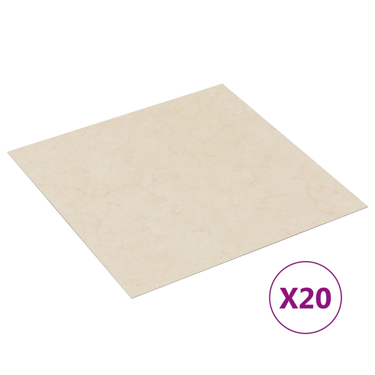 Zelfklevende Vloerplanken 30,5 x 30,5 cm 20 pcs PVC Lichtgeel