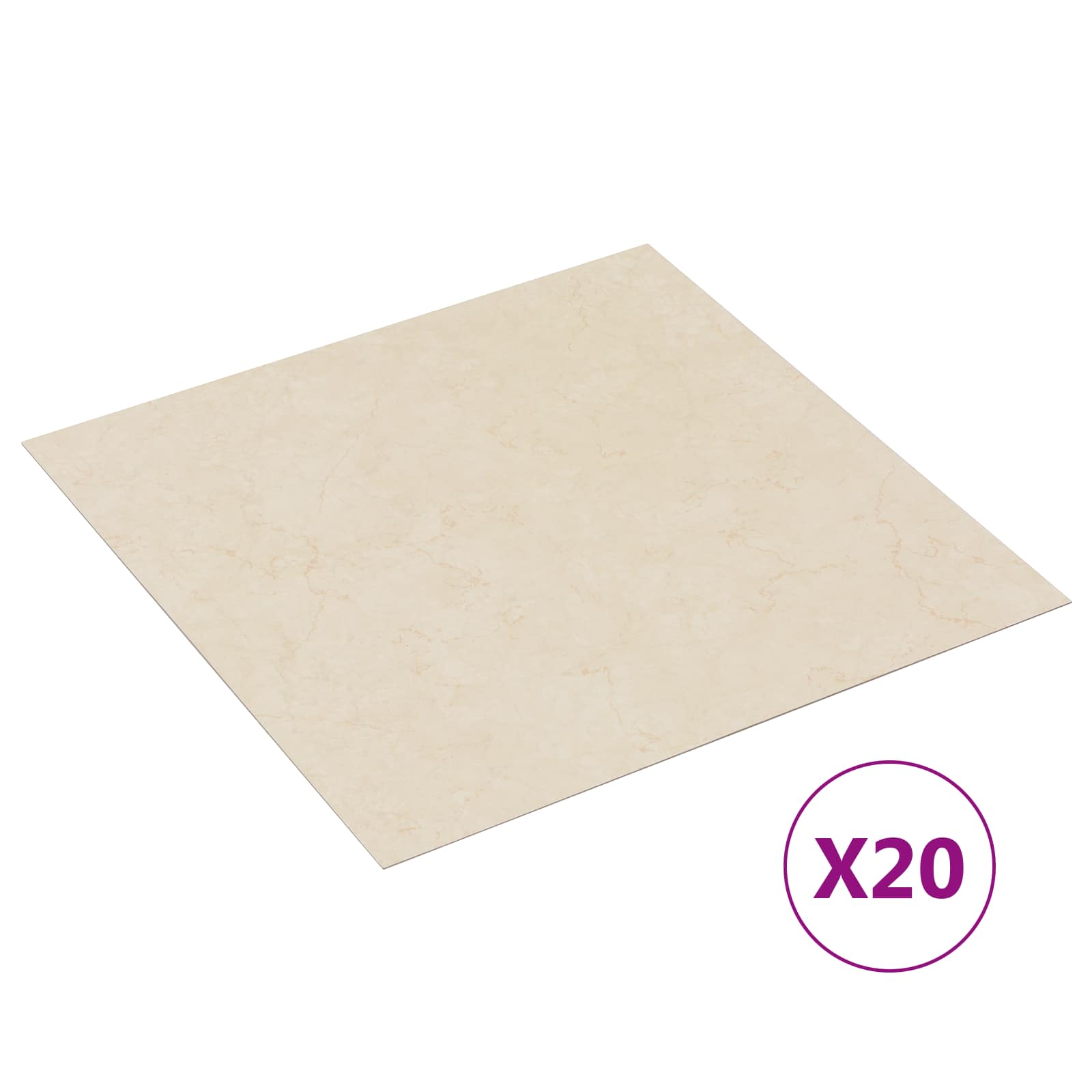 Zelfklevende Vloerplanken 30,5 x 30,5 cm 20 pcs PVC Lichtgeel