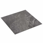 Self-Adhesive Floor Planks 30.5 x 30.5 cm 20 pcs PVC Black