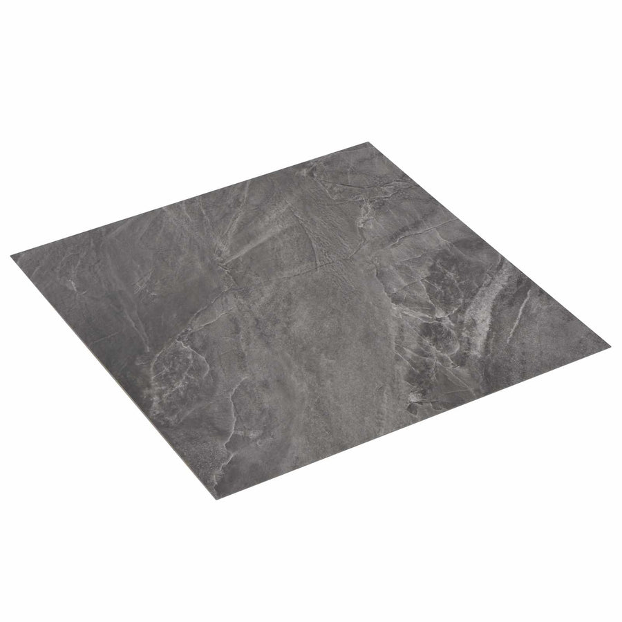 Zelfklevende Vloerplanken 30,5 x 30,5 cm 20 pcs PVC Zwart