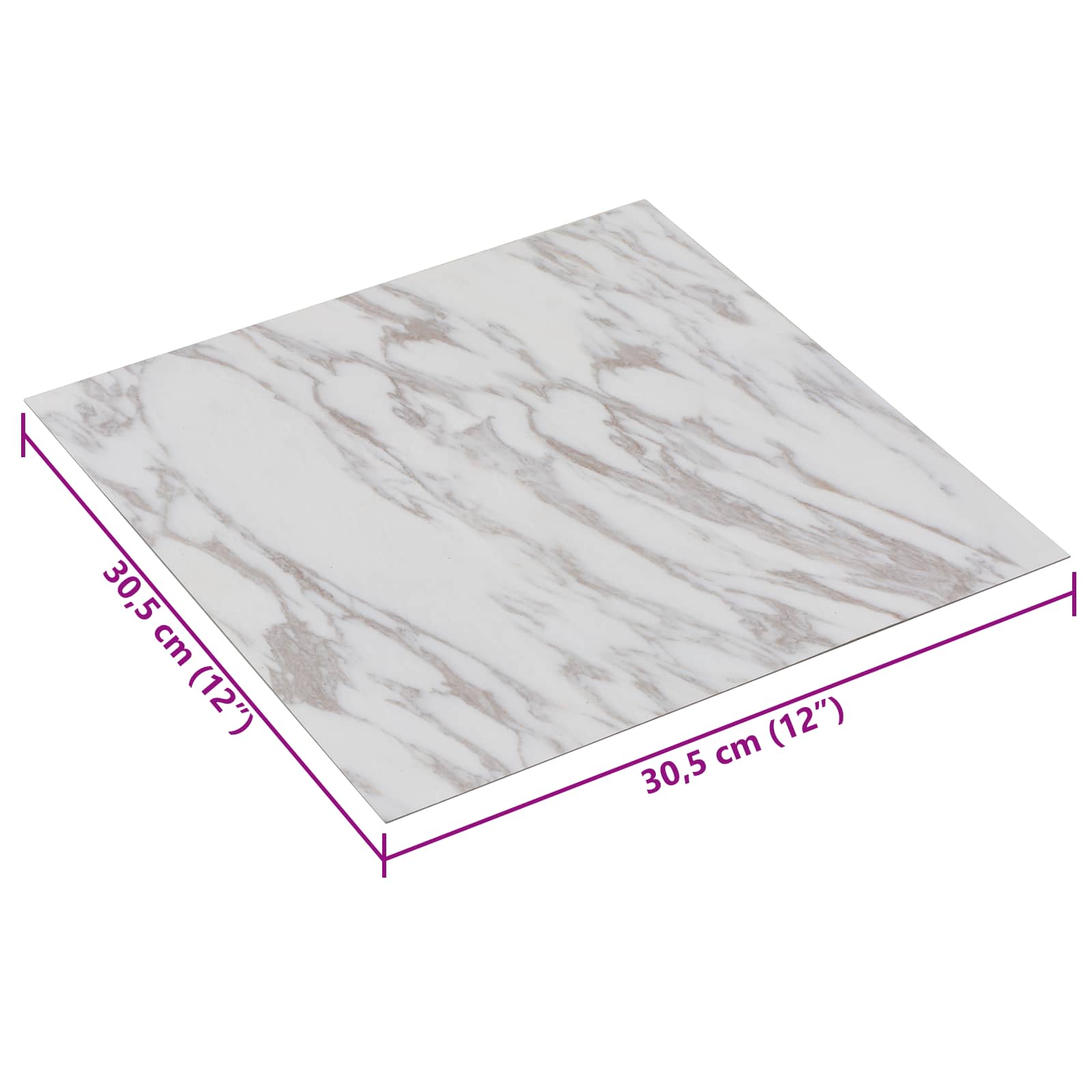 Zelfklevende Vloerplanken 30,5 x 30,5 cm 20 pcs PVC