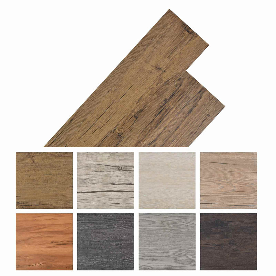 Zelfklevende PVC Vloerplanken 30,5 x 61 cm 28 pcs PVC